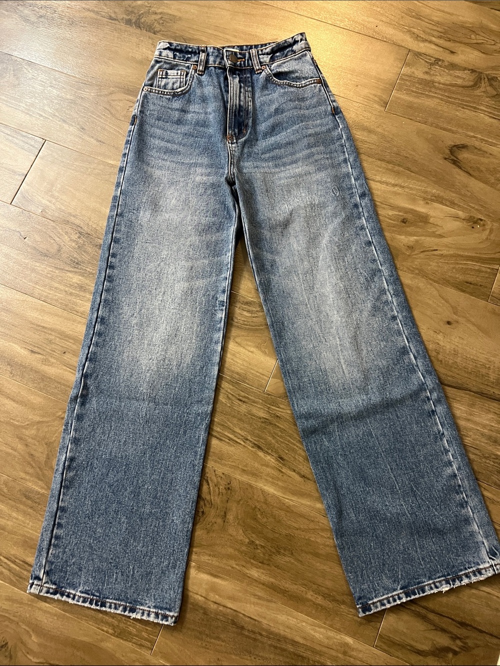 Billabong High-Rise Wide-Leg Jeans in Faded Blue
